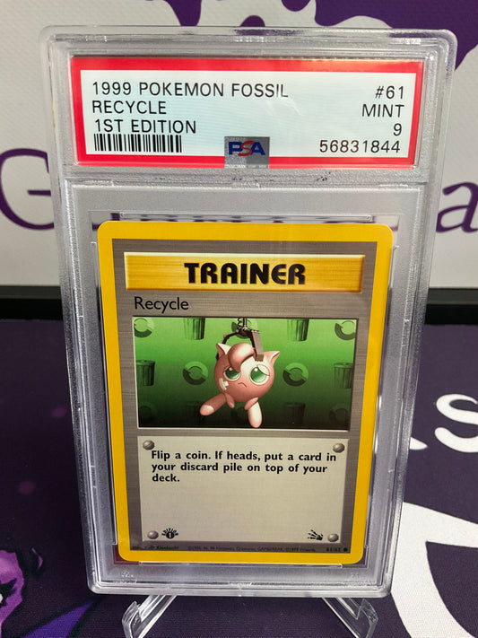 1999 Fossil Recycle Trainer 1st Edition PSA 9 #61