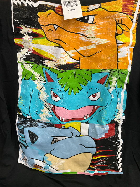 Pokémon Men's Blastoise, Charizard & Venusaur T-shirt Medium