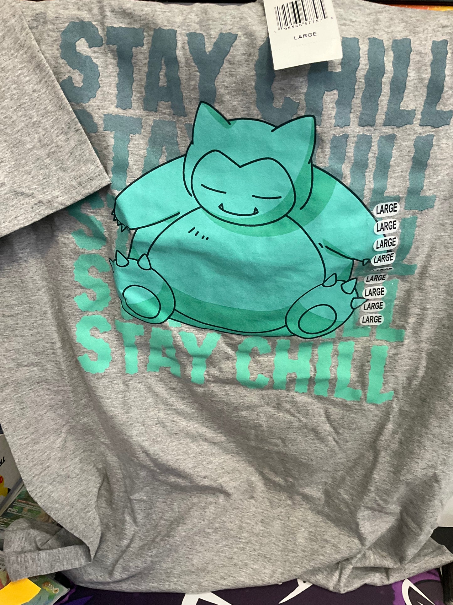 Pokémon Men's T-Shirt Snorlax large.