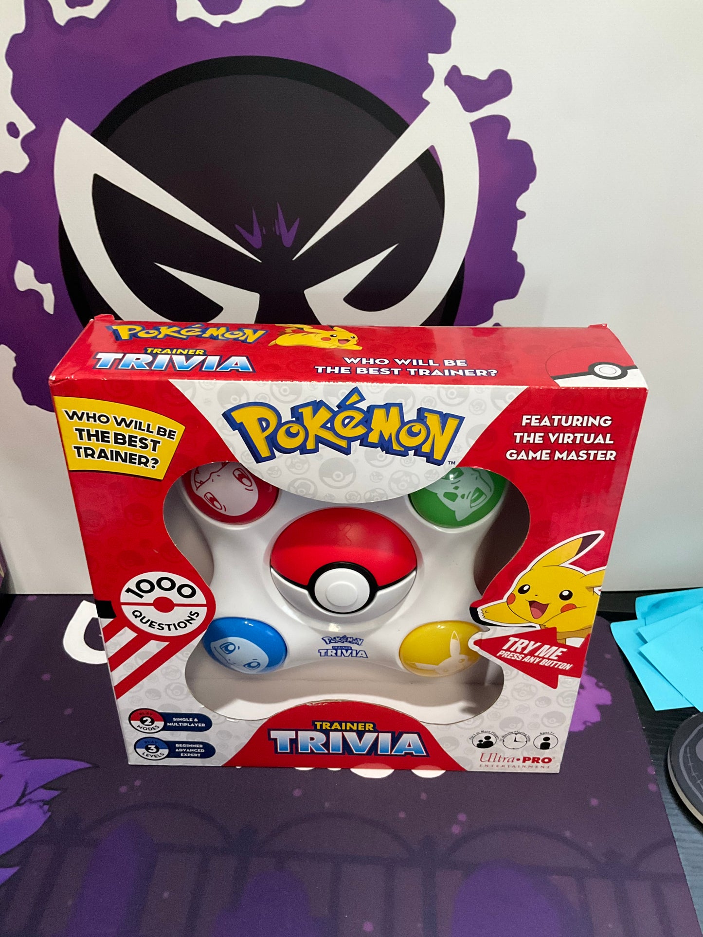 Pokémon Trainer Trivia Toy Guessing Brain Game Digital Travel Board Game