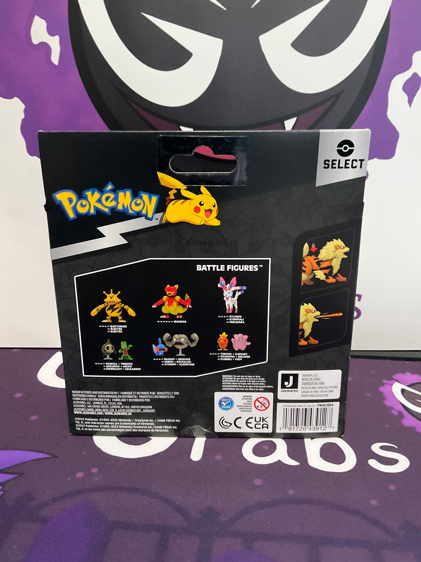 Pokémon Select Evolution Multipack Growlithe & Arcanine Toy Figure Set.