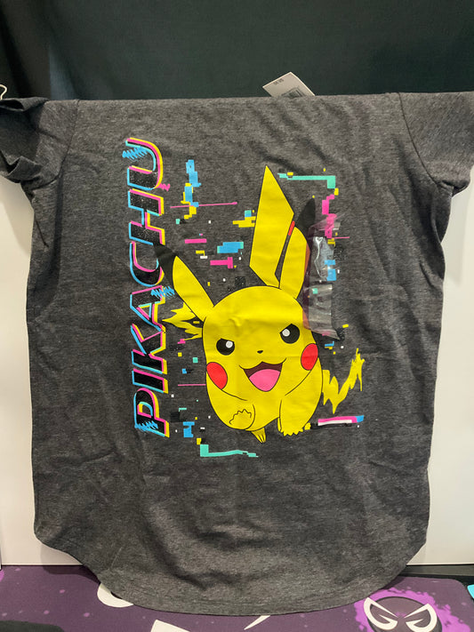 Pokémon Girl T-Shirt W/ Pikachu Size X-Large (14-16)