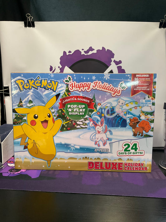 Pokémon 2022 Holiday Advant Deluxe Callender with Lights & sounds Pop-up Display