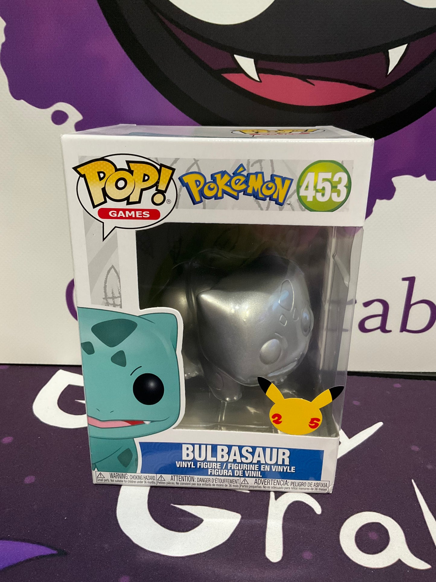 Pokémon Funko Pop Games Bulbasaur #453 25th anniversary