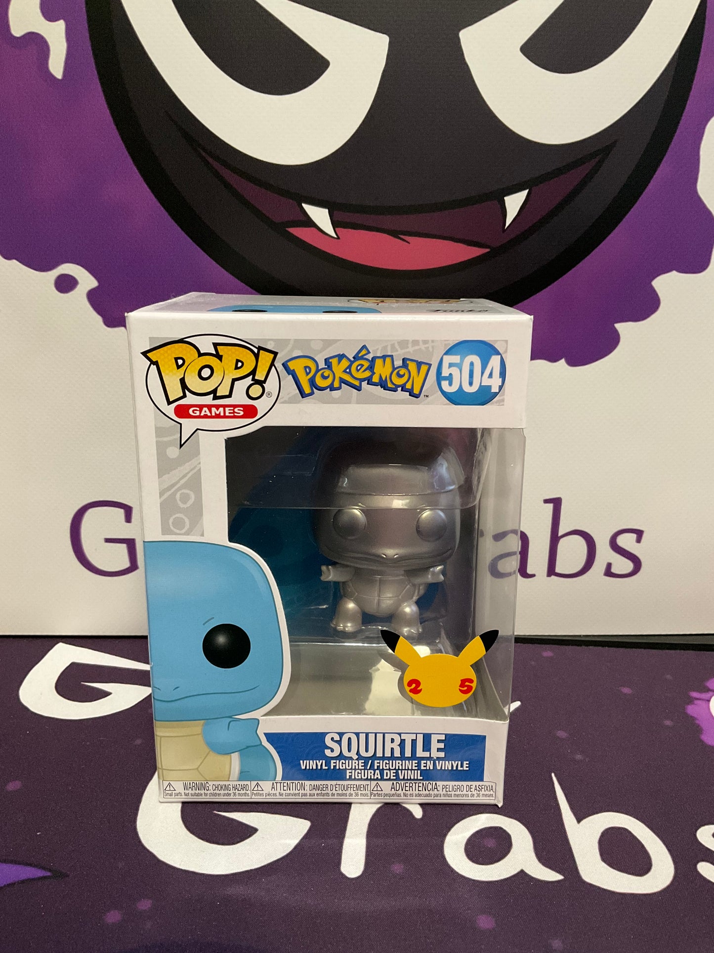 Pokémon Funko Pop Games Squirtle 25th Anniversary #504