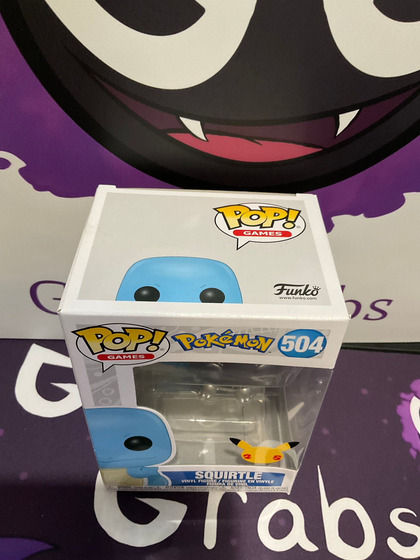 Pokémon Funko Pop Games Squirtle 25th Anniversary #504
