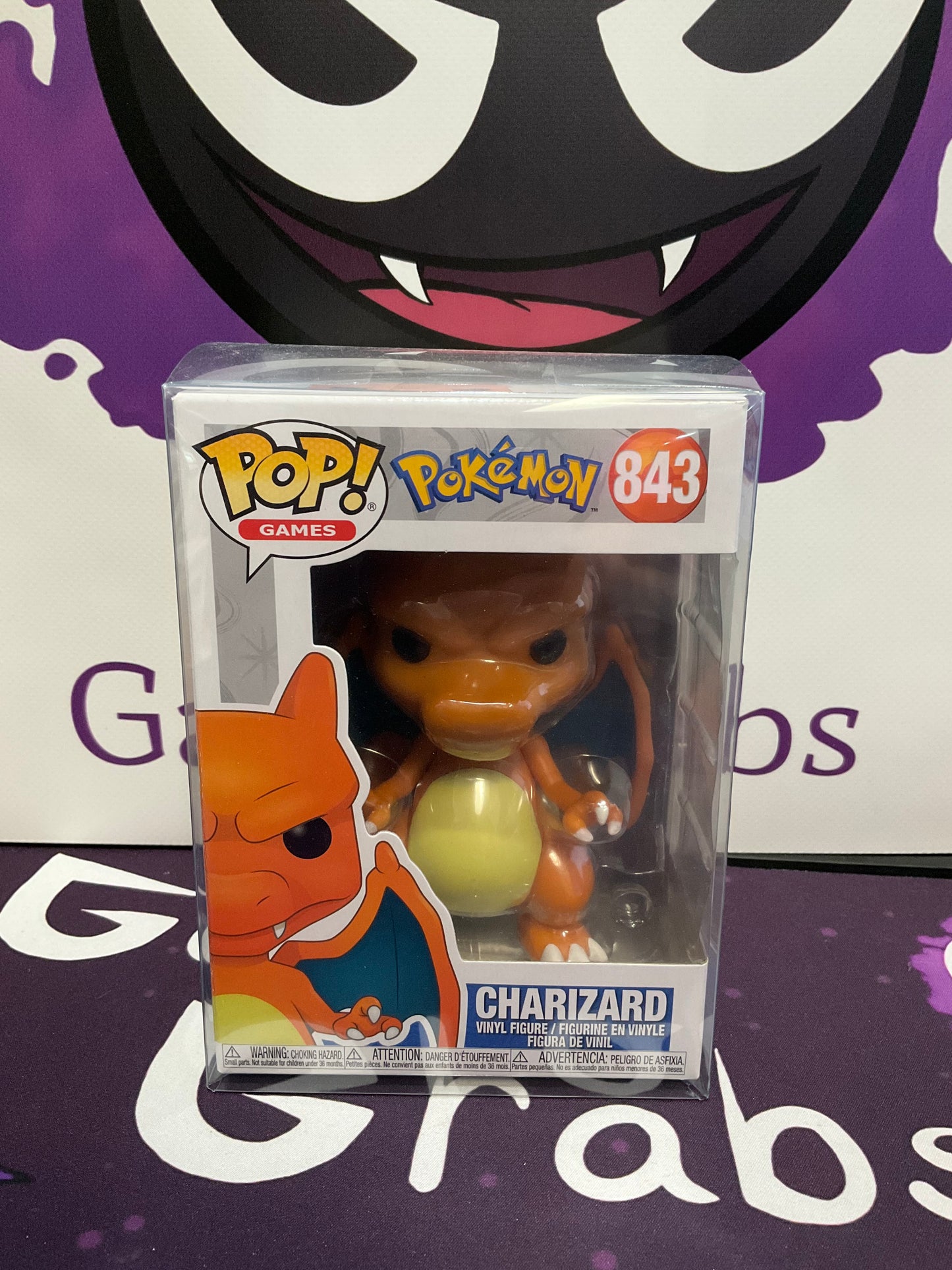 Pokemon Funko Pop Games Charizard #843 W/ Case Protector