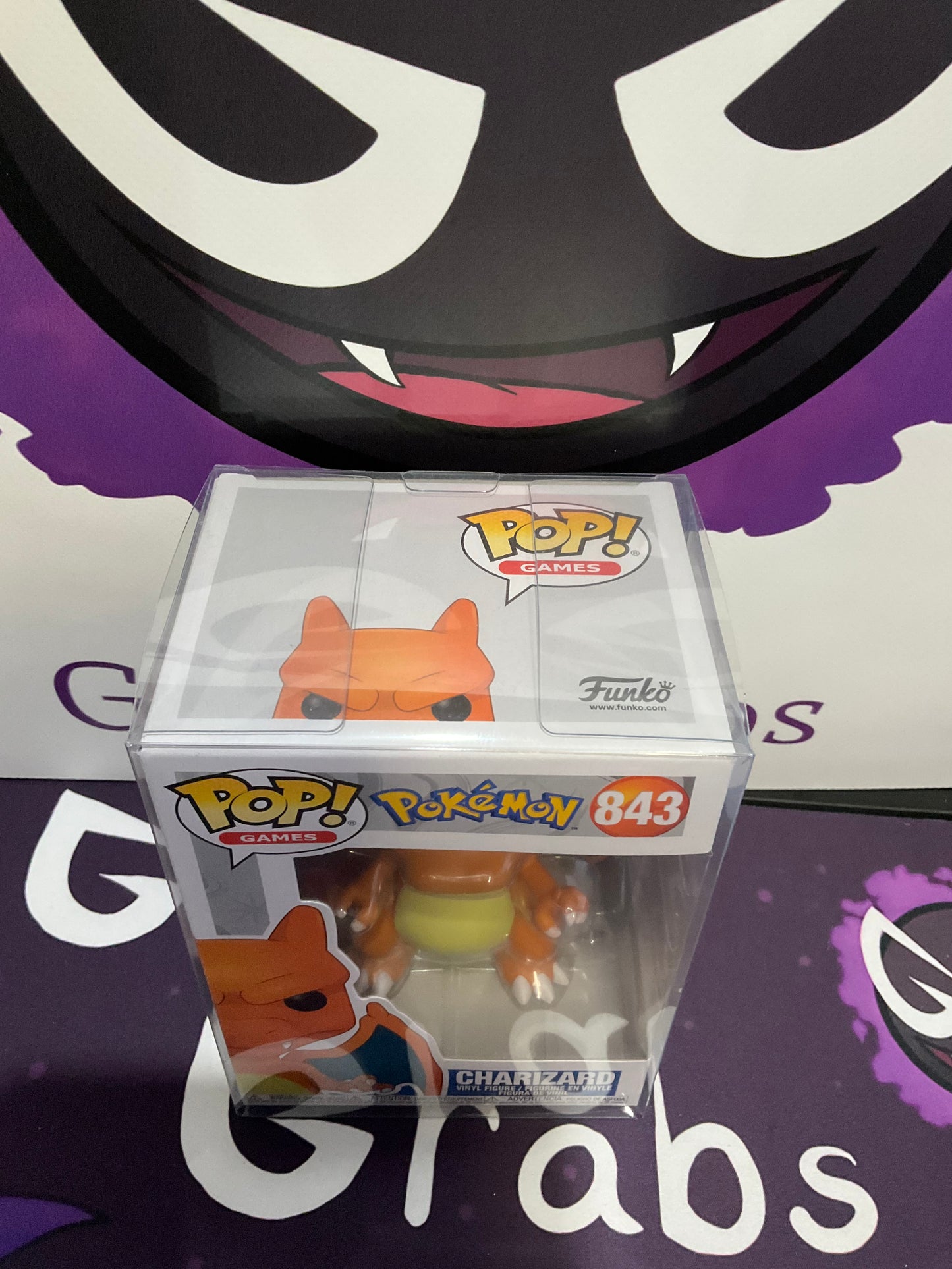 Pokemon Funko Pop Games Charizard #843 W/ Case Protector