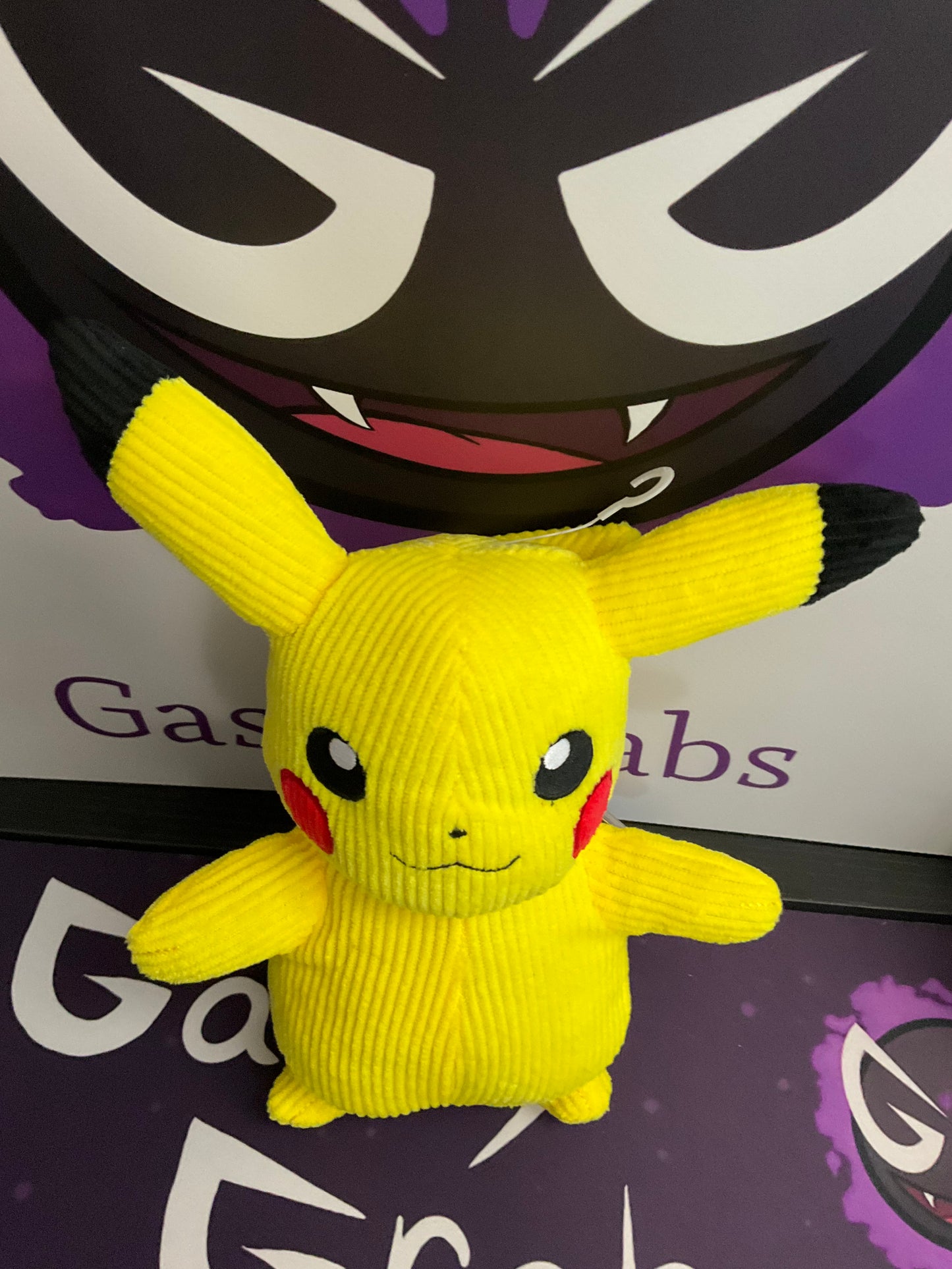 Pokémon Pikachu Corduroy Plush 8 Inch Limited Edition.