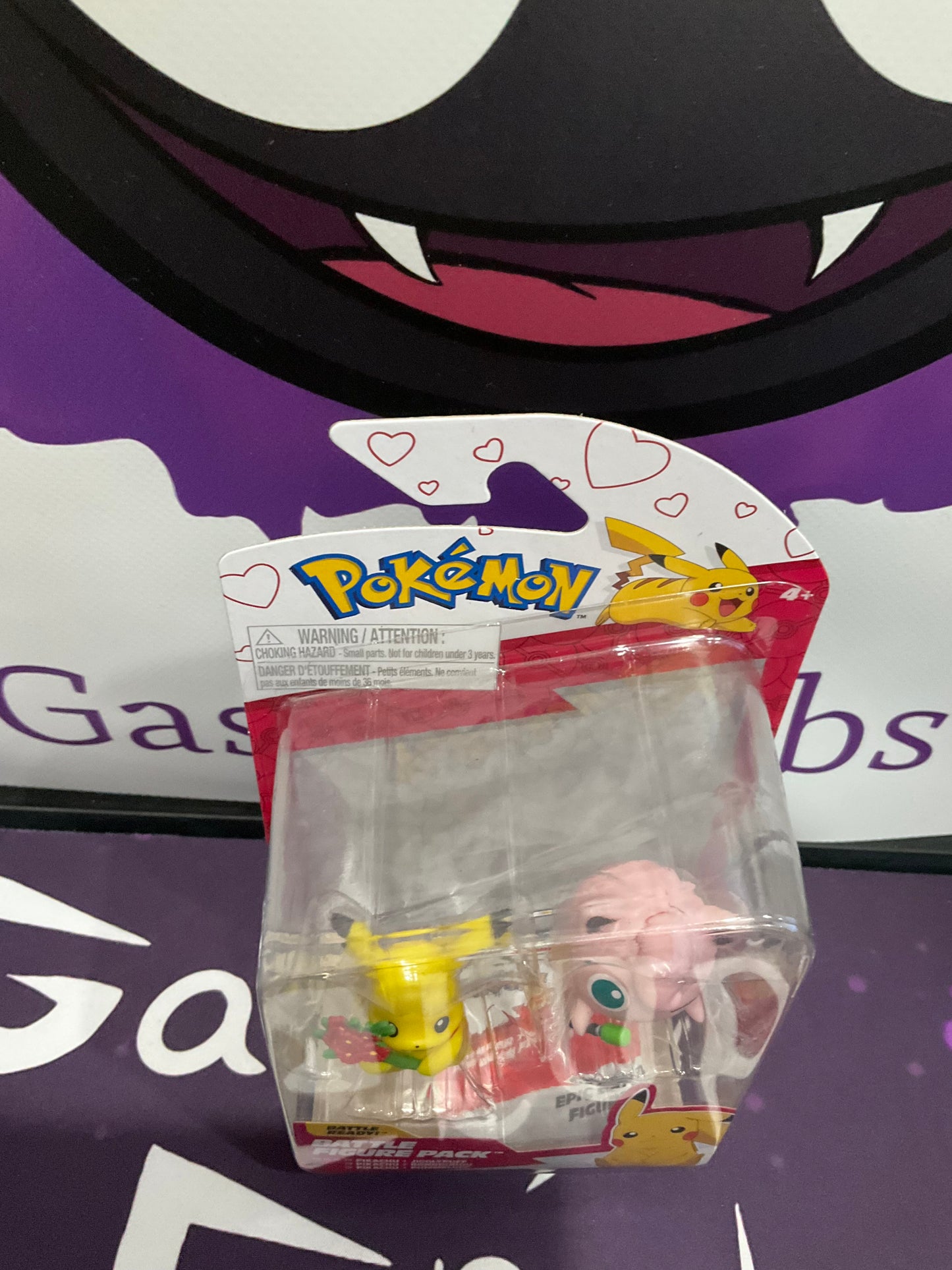 Pokémon Battle Figure Pack Valentines Day Pikachu with Jigglypuff Toy Figures