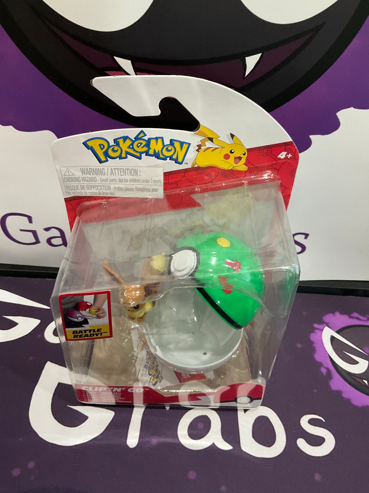Pokémon Clip N Go Eevee and Friend Ball Toy Figure