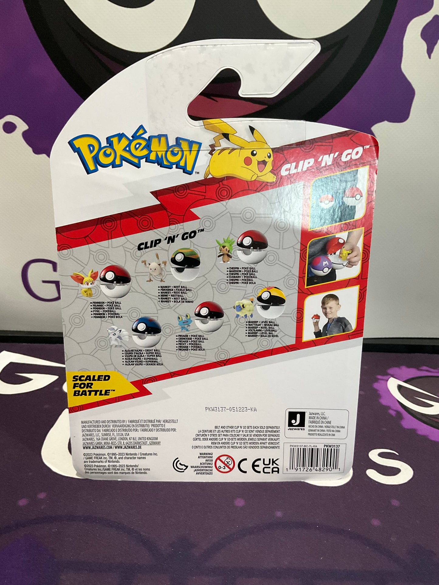 Pokémon Clip N Go Mareep and Level Ball Toy Figure