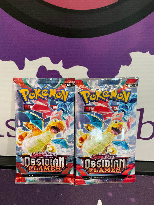 Pokémon Obsidian Flames Two Packs (Read Description)