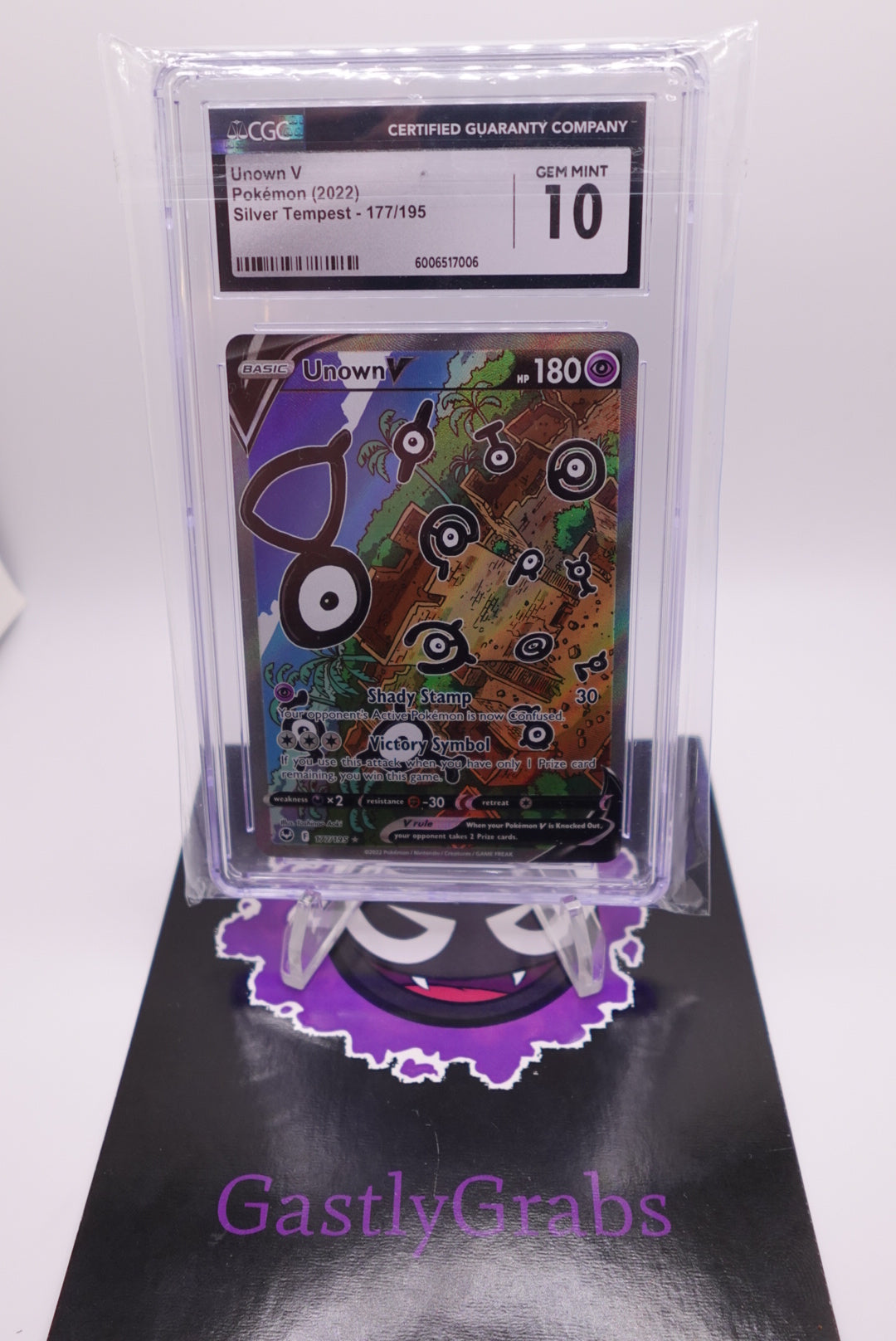 Pokémon Unown v CGC 10 Slab