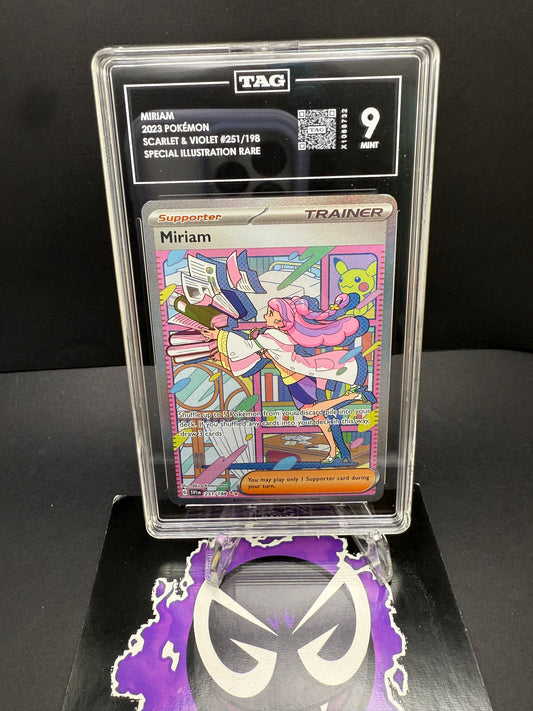 Pokémon Slab# 93 Miriam SIR 251/198 TAG 9 Slab