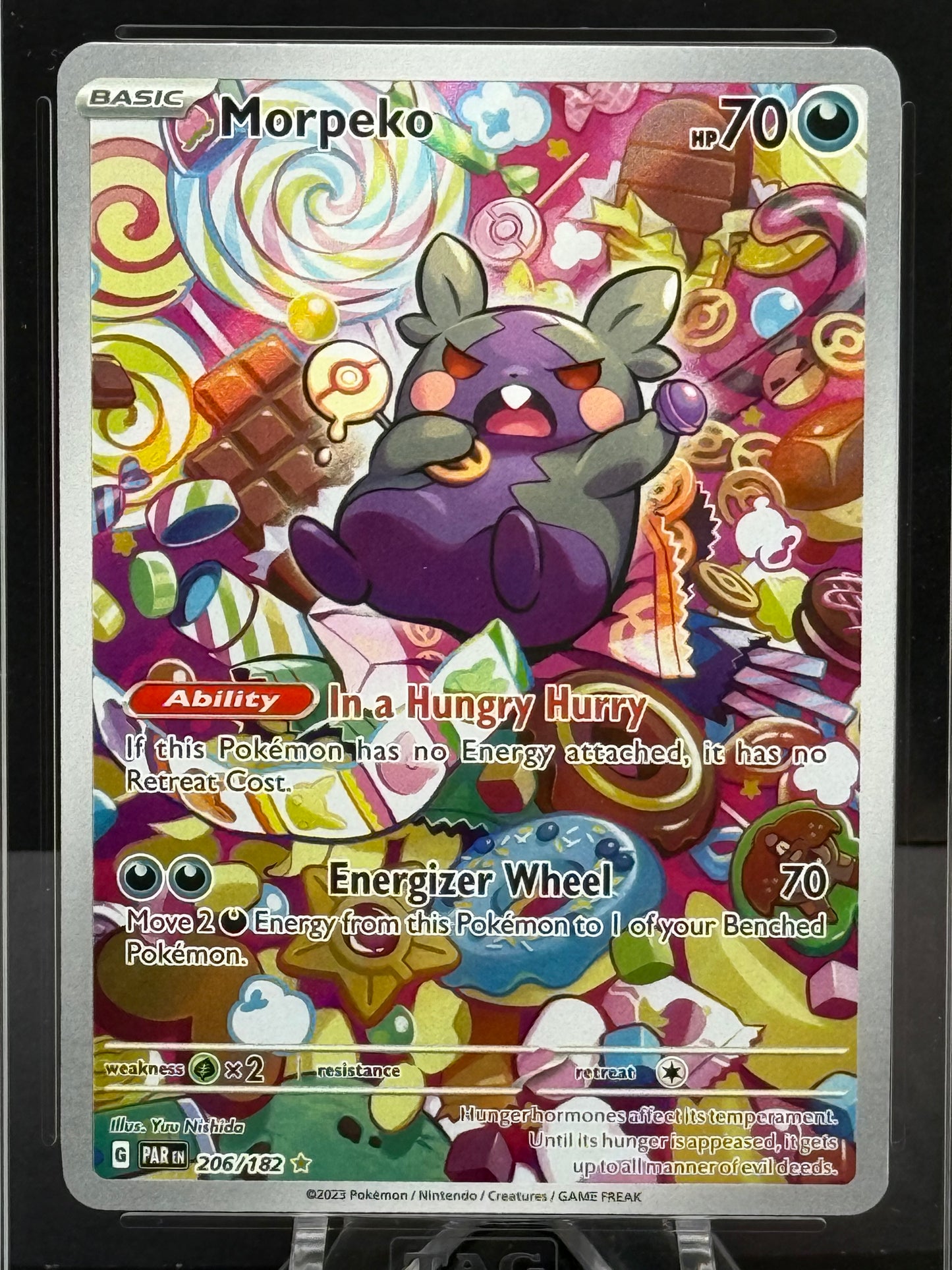 Pokémon Slab# 257 Morpeko IR 206/182 TAG 10