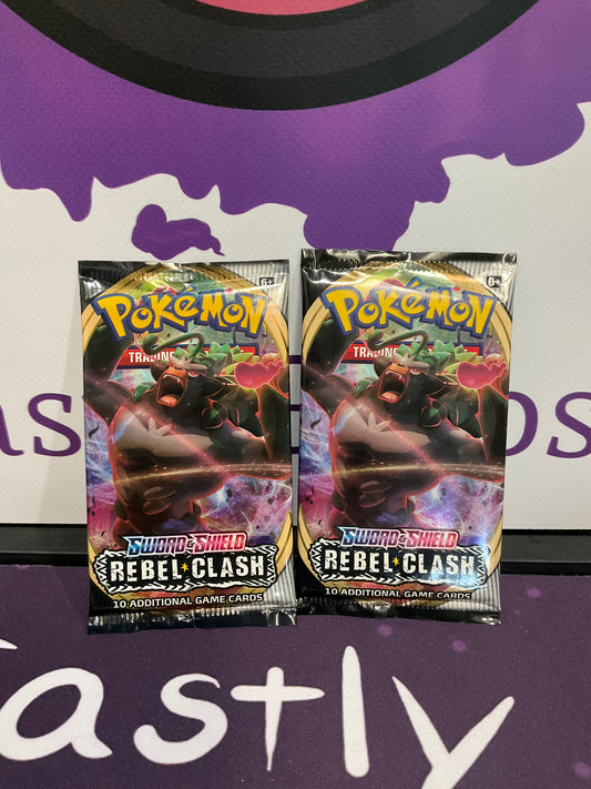 Pokémon Rebel Clash Two Packs (Read Description)