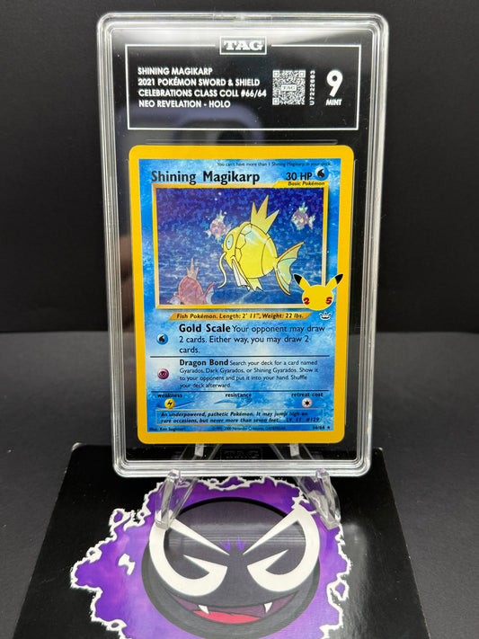 Pokémon Slab #87 Shining Magikarp Celebration 66/64 TAG 9 Slab