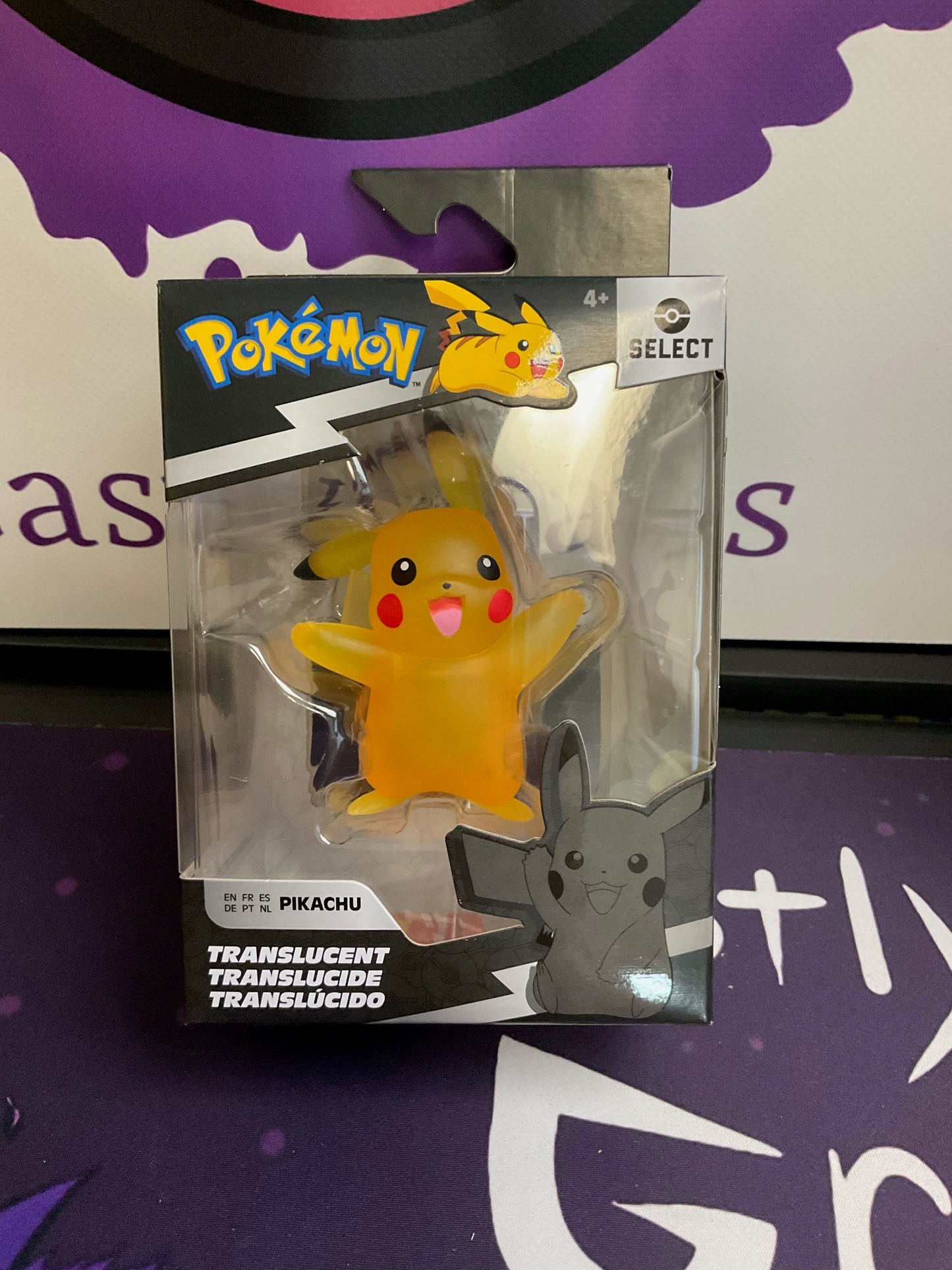 Pokémon Battle Figure - Translucent Figures Features 3-Inch Pikachu